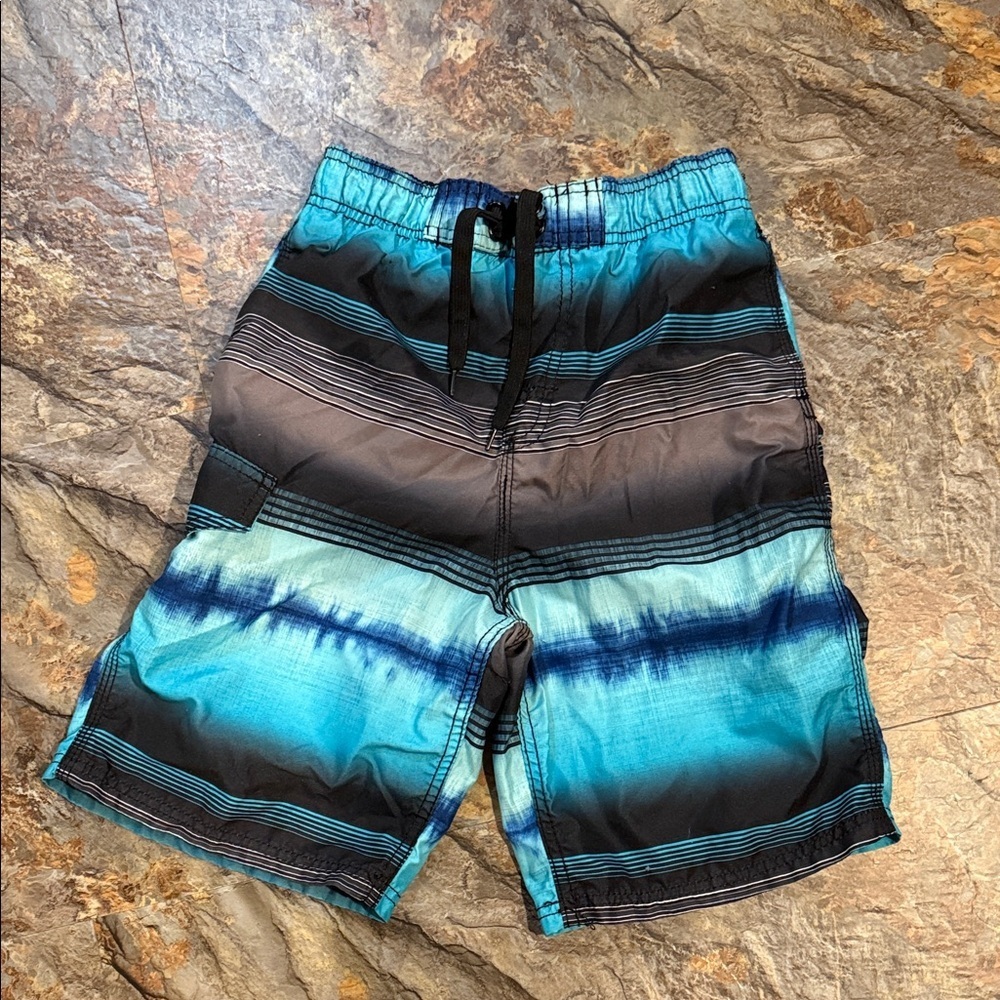 Blue Gradient Boys' Swim Trunks - Picture 1 of 11